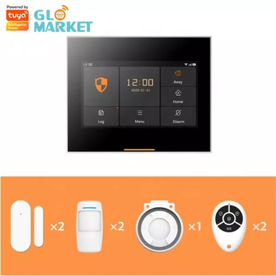 Glomarket Tuya 4g/Wifi alarme de sécurité à domicile intelligente système de bricolage contrôle d'application sans fil système d'alarme de sécurité Anti-vol