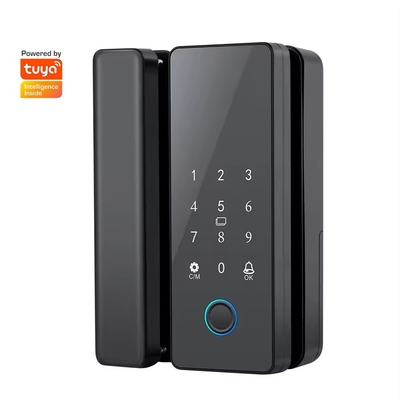 Glomarket Tuya Fermeture de porte en verre intelligente Biométrique d'empreintes digitales BLE Fermeture électronique intelligente Pour bureau Porte en verre