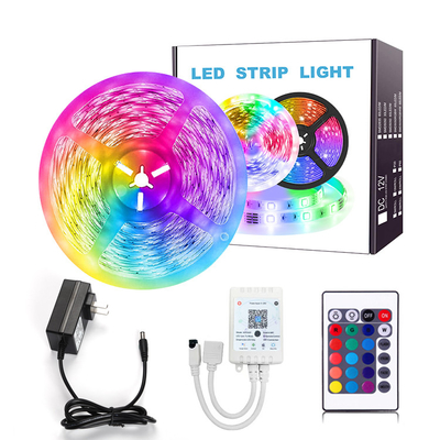 Bande de lumières LED avec changement de couleur à intensité variable avec télécommande pour une économie d'énergie étanche colorée à faible puissance avec Wifi