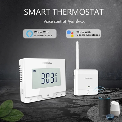 thermostat sans fil intelligent de chaudière de gaz du thermostat MQTT de 868MHz Tuya WiFi