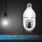 Caméra sans fil de pleine HD d'IP d'ampoule de Tuya Wifi 3mp sécurité de Smart Home de la caméra avec la lumière