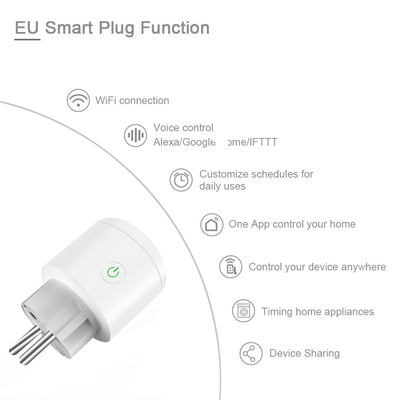 Prise de Glomarket Smart Tuya Wifi, prise de puissance intelligente à télécommande d'appli