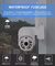 Caméra de sécurité imperméable intelligente de PIR Detection Full HD de vision nocturne de la caméra 1080P de Tuya Wifi
