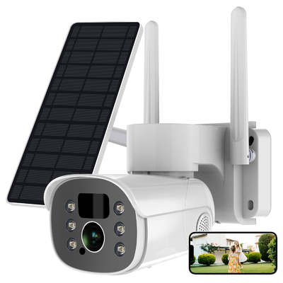 Le contrôle bi-directionnel d'APPLI de l'interphone HD de voix PTZ de caméra solaire de Tuya extérieur imperméabilisent