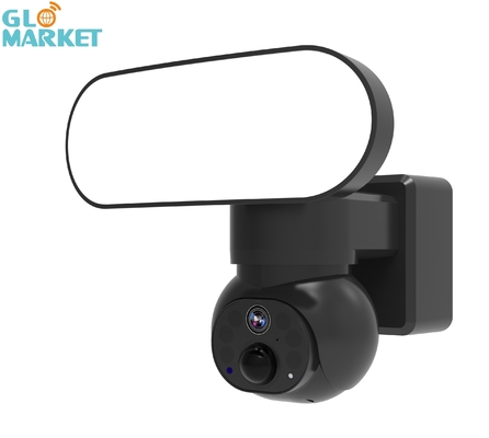 Caméra audio de projecteur de Wifi 4G de caméra de manière solaire futée du degré de sécurité 3MP Motion Tracking Two