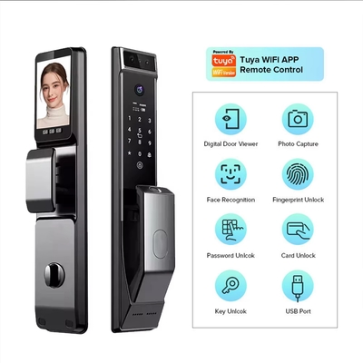 Glomarket Tuya Wifi reconnaissance faciale Smart Door Lock avec caméra