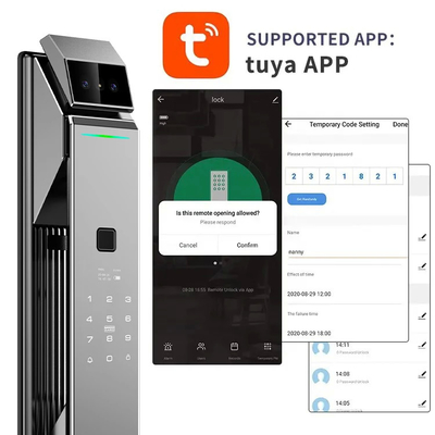Glomarket Tuya Sécurité Fermeture entièrement automatique Smart Lock Fermeture à reconnaissance faciale 3D