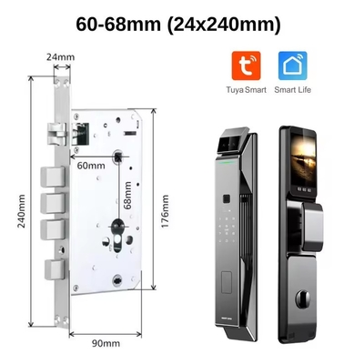 Glomarket Tuya Sécurité Fermeture entièrement automatique Smart Lock Fermeture à reconnaissance faciale 3D