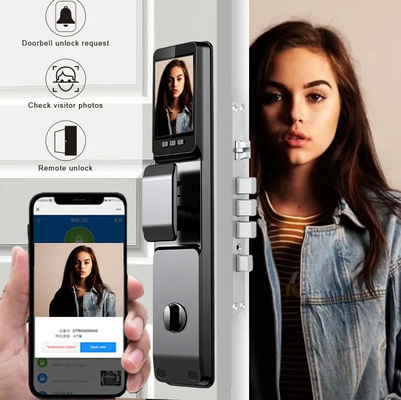 Glomarket Tuya Sécurité Fermeture entièrement automatique Smart Lock Fermeture à reconnaissance faciale 3D