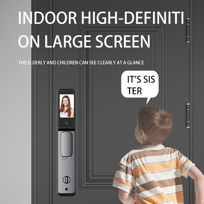 Fermeture de porte électronique intelligente entièrement automatique avec reconnaissance faciale et d'empreintes digitales