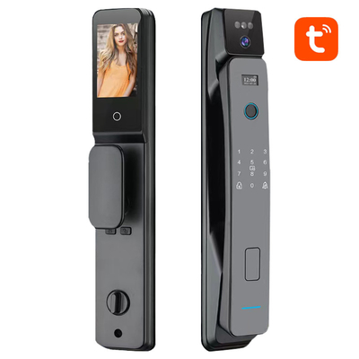 Fermeture de porte électronique intelligente entièrement automatique avec reconnaissance faciale et d'empreintes digitales