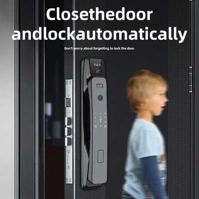 Fermeture de porte électronique intelligente entièrement automatique avec reconnaissance faciale et d'empreintes digitales