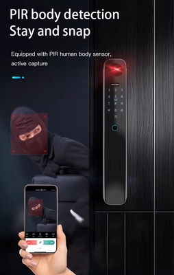 Fermeture de porte de reconnaissance faciale intelligente de haute qualité prend en charge 6 méthodes de déverrouillage
