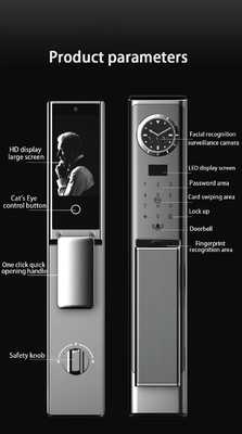 Fermeture de luxe avec reconnaissance faciale, interphone visuel de haute qualité et surveillance en temps réel.