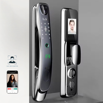 Tuya reconnaissance faciale verrouillage de porte intelligent Wifi / empreinte digitale zigbee / veine du doigt capture optionnelle de l'œil de chat