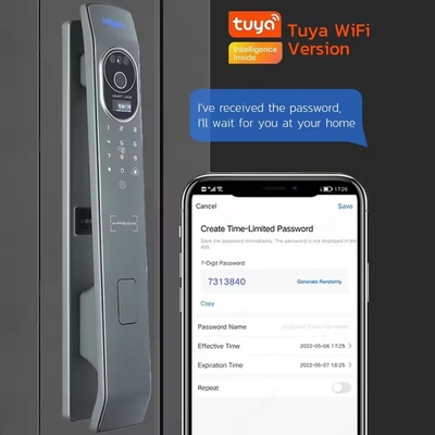 Glomarket Tuya Fermeture de porte intelligente 3D reconnaissance faciale Fermetures automatiques avec caméra Fermeture de porte de sécurité biométrique intelligente