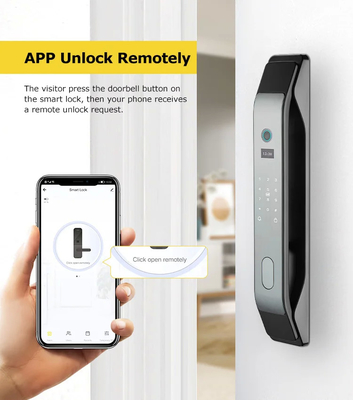 Glomarket Tuya Smart 3D Face App de verrouillage de porte entièrement automatique Déverrouillage à distance d'empreintes digitales Fermeture de porte intelligente pour la maison intelligente