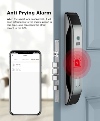 Glomarket Tuya Smart 3D Face App de verrouillage de porte entièrement automatique Déverrouillage à distance d'empreintes digitales Fermeture de porte intelligente pour la maison intelligente