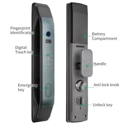 Glomarket Tuya Smart 3D Face App de verrouillage de porte entièrement automatique Déverrouillage à distance d'empreintes digitales Fermeture de porte intelligente pour la maison intelligente