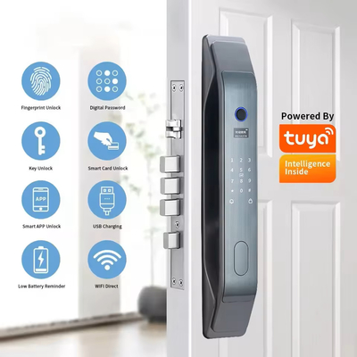 Glomarket Tuya Smart 3D Face App de verrouillage de porte entièrement automatique Déverrouillage à distance d'empreintes digitales Fermeture de porte intelligente pour la maison intelligente