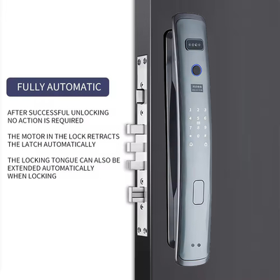 Glomarket Smart Tuya Fi Fermeture de porte automatique Alarme empreinte digitale Smart APP clé numérique mot de passe Sécurité verrouillage automatique