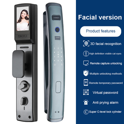 Glomarket Smart Tuya Fi Fermeture de porte automatique Alarme empreinte digitale Smart APP clé numérique mot de passe Sécurité verrouillage automatique