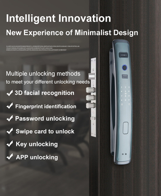 Glomarket Smart Tuya Fi Fermeture de porte automatique Alarme empreinte digitale Smart APP clé numérique mot de passe Sécurité verrouillage automatique
