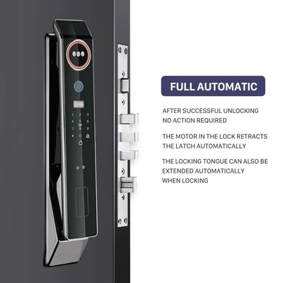 Prix d'usine Glomarket App Wifi Fermeture de porte intelligente avec reconnaissance faciale Biométrique d'empreintes digitales Cerradura Prise en charge de la fonction d'interphone