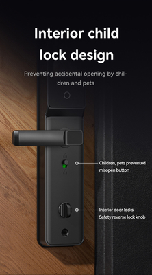 Glomarket Tuya Wifi Smart Lock Fermeture en aluminium porte en bois Reconnaissance faciale d'empreintes de paumes Biométrique empreinte digitale de doigts Fermeture intelligente