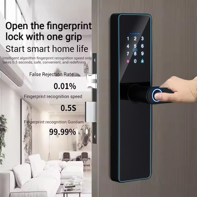 Glomarket Smart Cerradura Fechadura Numérique Tuya Ttlock Verrouillage carte RFID mot de passe empreinte digitale Verrouillage de porte intelligente