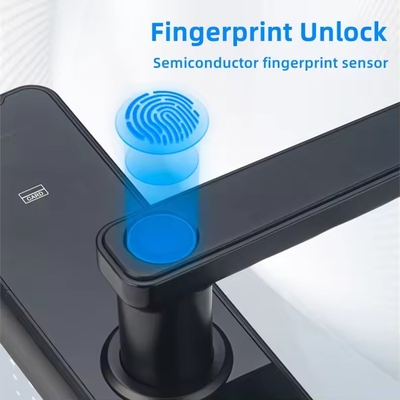 Glomarket Wifi Tuya Fermeture de porte intelligente d'aluminium empreinte digitale mot de passe carte clé déverrouillage Biométrique numérique Smart Lock