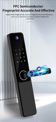 Glomarket Tuya Wifi empreinte digitale mot de passe serrure de porte intelligente télécommande serrure intelligente avec caméra