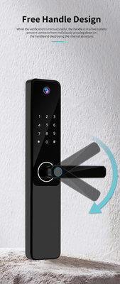 Glomarket Tuya Wifi empreinte digitale mot de passe serrure de porte intelligente télécommande serrure intelligente avec caméra