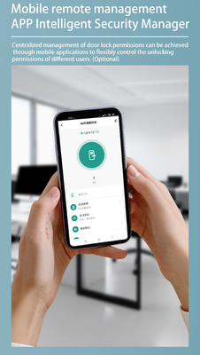 Glomarket Appartement Chambre verrouilleur d'empreintes digitales Smart porte verrouilleur ble mot de passe App sans clé contrôle verrouillage numérique