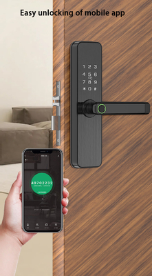 Glomarket Tuya Fermeture de porte intelligente Chambre à coucher Maison Digital Biométrique empreinte digitale Poignée intelligente Serrures électroniques