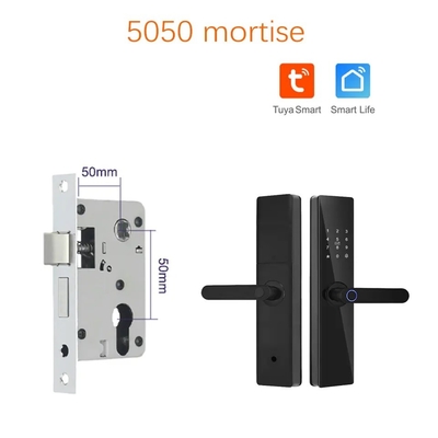 Glomarket Tuya TTlock empreinte digitale mot de passe Appartement Chambre à la maison Cerraduras Inteligentes Sécurité Smart Fermeture de porte en bois