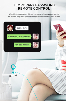 Glomarket Tuya TTlock empreinte digitale mot de passe Appartement Chambre à la maison Cerraduras Inteligentes Sécurité Smart Fermeture de porte en bois