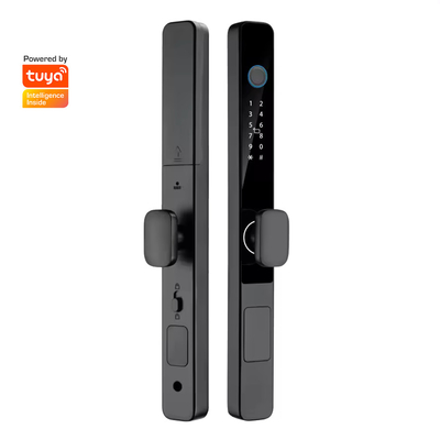 Glomarket Smart Tuya Fermeture de porte étanche Fermeture coulissante Porte d'empreinte digitale Mot de passe Manche de télécommande Fermeture électronique intelligente