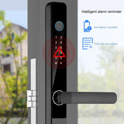 Glomarket Smart Tuya Fermeture de porte étanche Fermeture coulissante Porte d'empreinte digitale Mot de passe Manche de télécommande Fermeture électronique intelligente