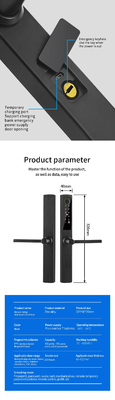 Glomarket pont cassé serrure intelligente haut de gamme intelligence alliage de zinc Tuya Wifi empreinte digitale verrouillage de porte étanche