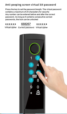 Glomarket pont cassé serrure intelligente haut de gamme intelligence alliage de zinc Tuya Wifi empreinte digitale verrouillage de porte étanche