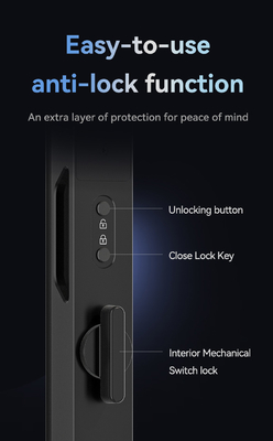 Glomarket Sécurité Cerradura Sécurité intelligente à domicile automatique électrique Wifi empreinte digitale Tuya Fermeture de porte intelligente