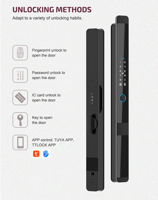 Glomarket Sécurité Cerradura Sécurité intelligente à domicile automatique électrique Wifi empreinte digitale Tuya Fermeture de porte intelligente