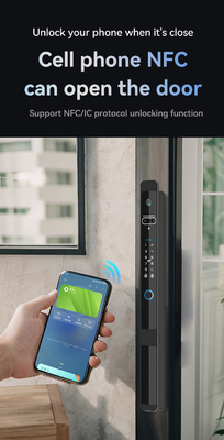 Glomarket Sécurité Cerradura Sécurité intelligente à domicile automatique électrique Wifi empreinte digitale Tuya Fermeture de porte intelligente