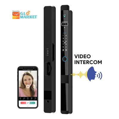 Glomarket Tuya 3d Face Cerradura Intelligente Caméra Wifi électrique automatique Imprimante digitale de doigts Verrouillage de porte intelligente