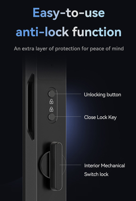 Glomarket Tuya 3d Face Cerradura Intelligente Caméra Wifi électrique automatique Imprimante digitale de doigts Verrouillage de porte intelligente