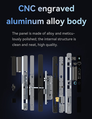 Glomarket Tuya 3d Face Cerradura Intelligente Caméra Wifi électrique automatique Imprimante digitale de doigts Verrouillage de porte intelligente