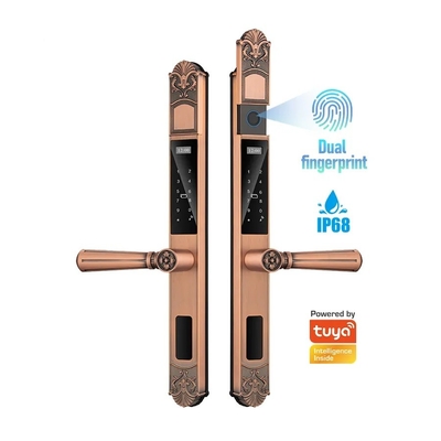 Glomarket Courtyard Villa Porte de verrouilleur haute sécurité étanche intelligent double empreinte digitale mot de passe Smart Lock