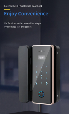 Glomarket Wifi Tuya App Remote Control Smart Impression digitale Fermeture de porte en verre Carte de verrouillage Mot de passe Face déverrouillage Pour pousser Porte coulissante