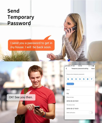 Glomarket Tuya étanche à l'eau numérique TTLock Déverrouillage à distance Double-faces d'empreintes digitales Smart Lock